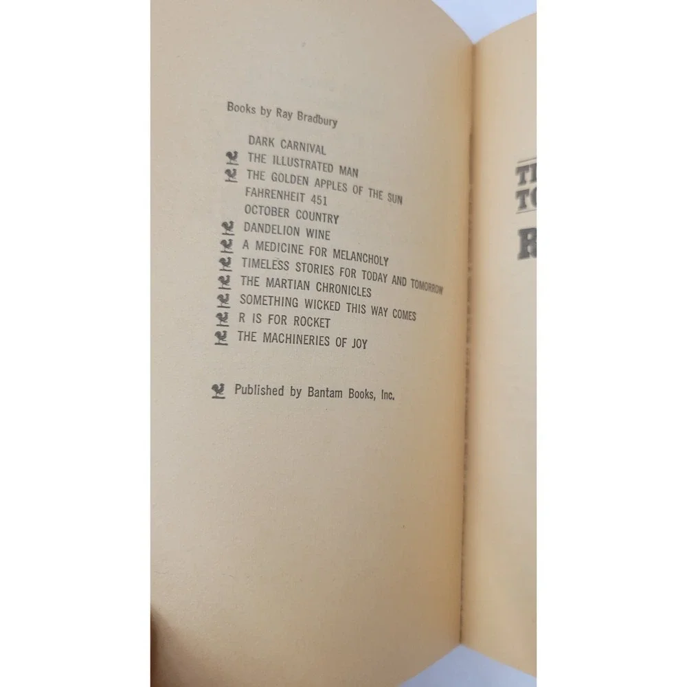 Timeless Stories For Today and Tomorrow by Ray Bradbury 6th Print 1967 PB Bantam